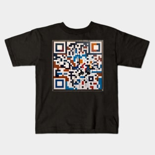 RickRoll QR Code Abstract Painting Kids T-Shirt